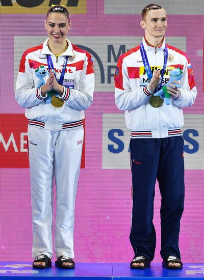 Чемпионат мира FINA 2019. Синхронное плавание. Смешанный дуэт. Произвольная программа