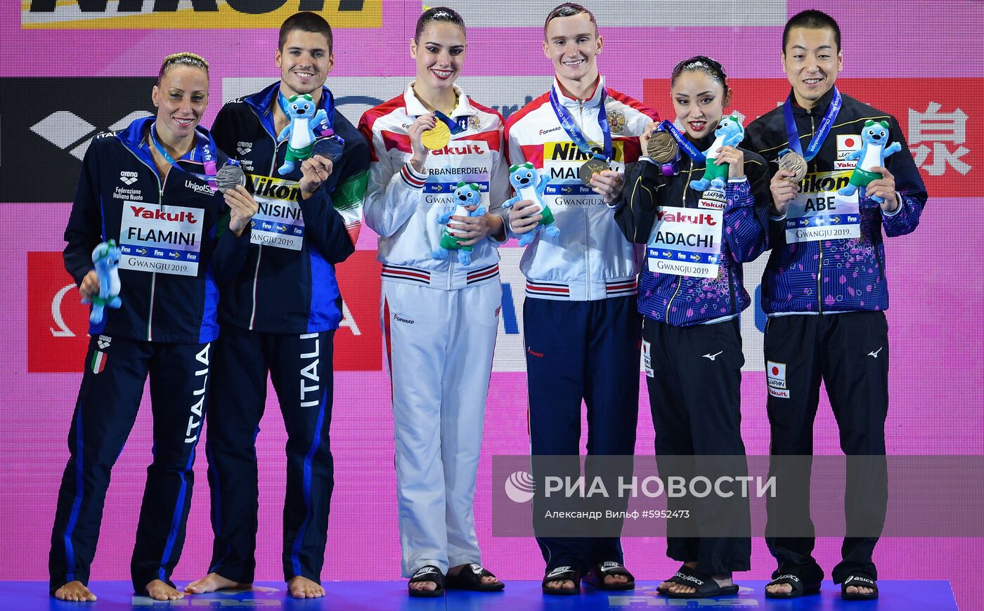 Чемпионат мира FINA 2019. Синхронное плавание. Смешанный дуэт. Произвольная программа