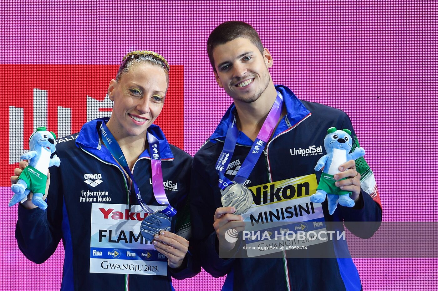 Чемпионат мира FINA 2019. Синхронное плавание. Смешанный дуэт. Произвольная программа