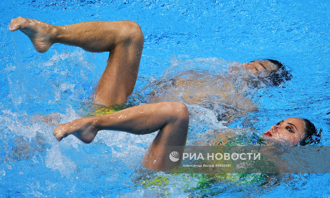 Чемпионат мира FINA 2019. Синхронное плавание. Смешанный дуэт. Произвольная программа