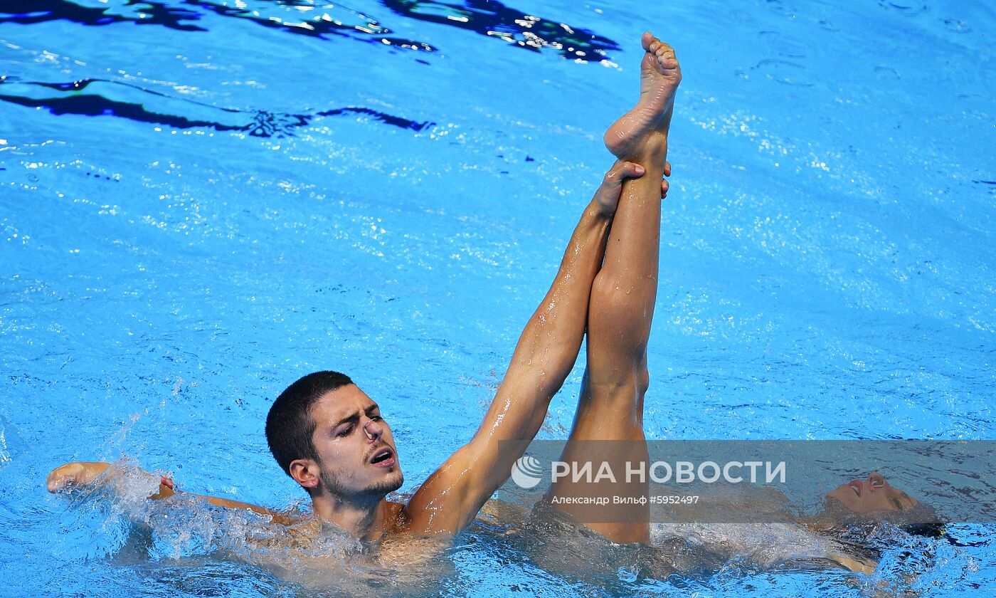 Чемпионат мира FINA 2019. Синхронное плавание. Смешанный дуэт. Произвольная программа