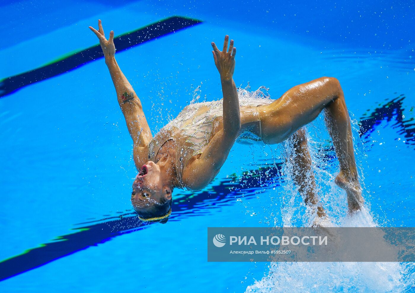 Чемпионат мира FINA 2019. Синхронное плавание. Смешанный дуэт. Произвольная программа