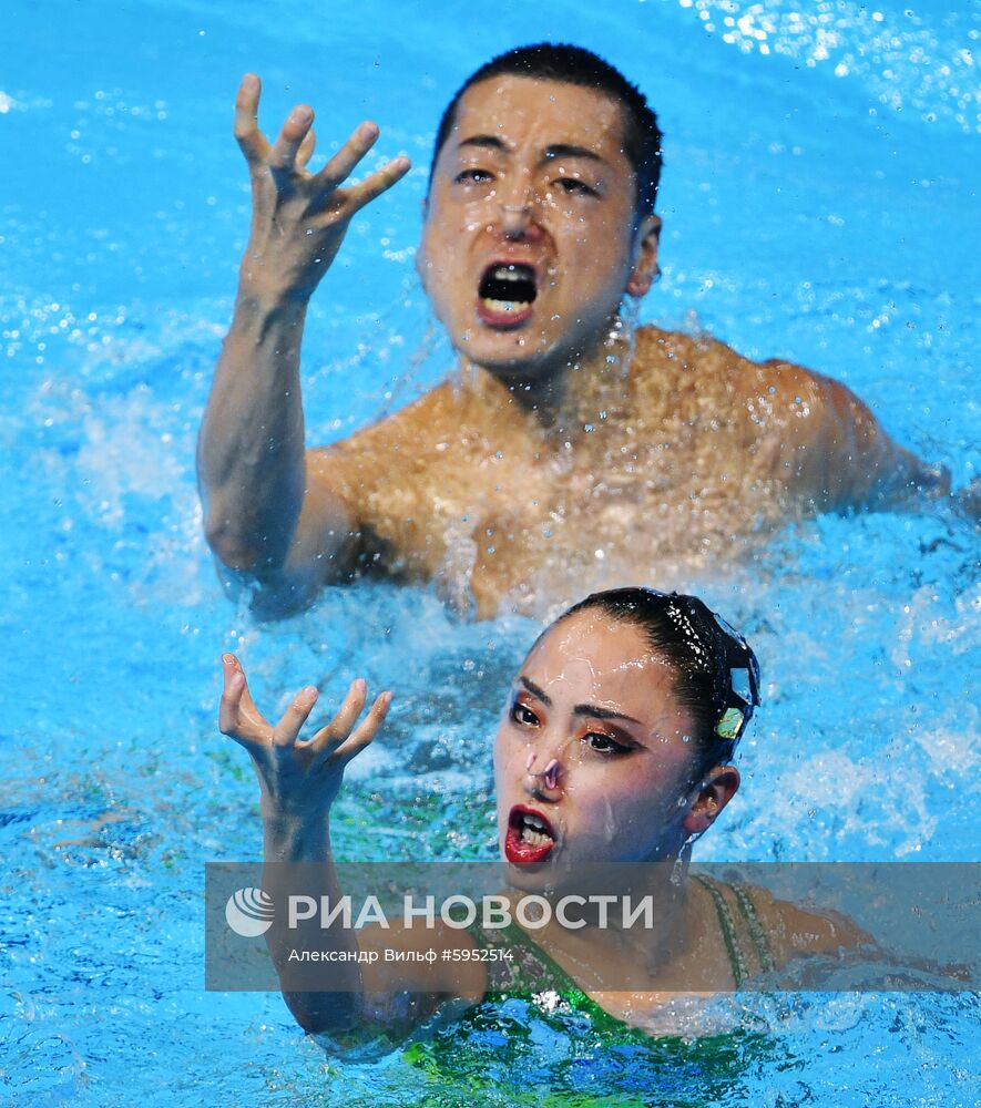 Чемпионат мира FINA 2019. Синхронное плавание. Смешанный дуэт. Произвольная программа