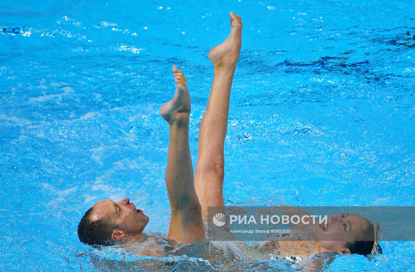 Чемпионат мира FINA 2019. Синхронное плавание. Смешанный дуэт. Произвольная программа