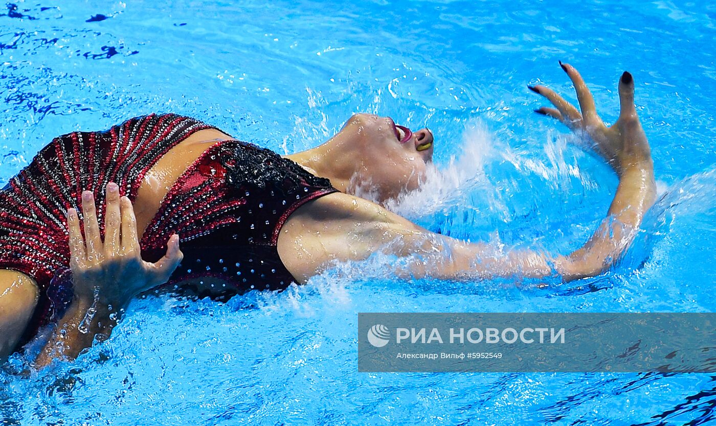 Чемпионат мира FINA 2019. Синхронное плавание. Смешанный дуэт. Произвольная программа