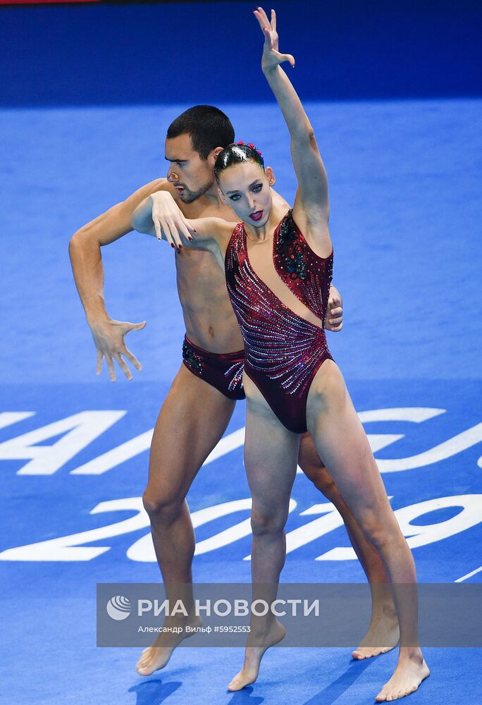 Чемпионат мира FINA 2019. Синхронное плавание. Смешанный дуэт. Произвольная программа