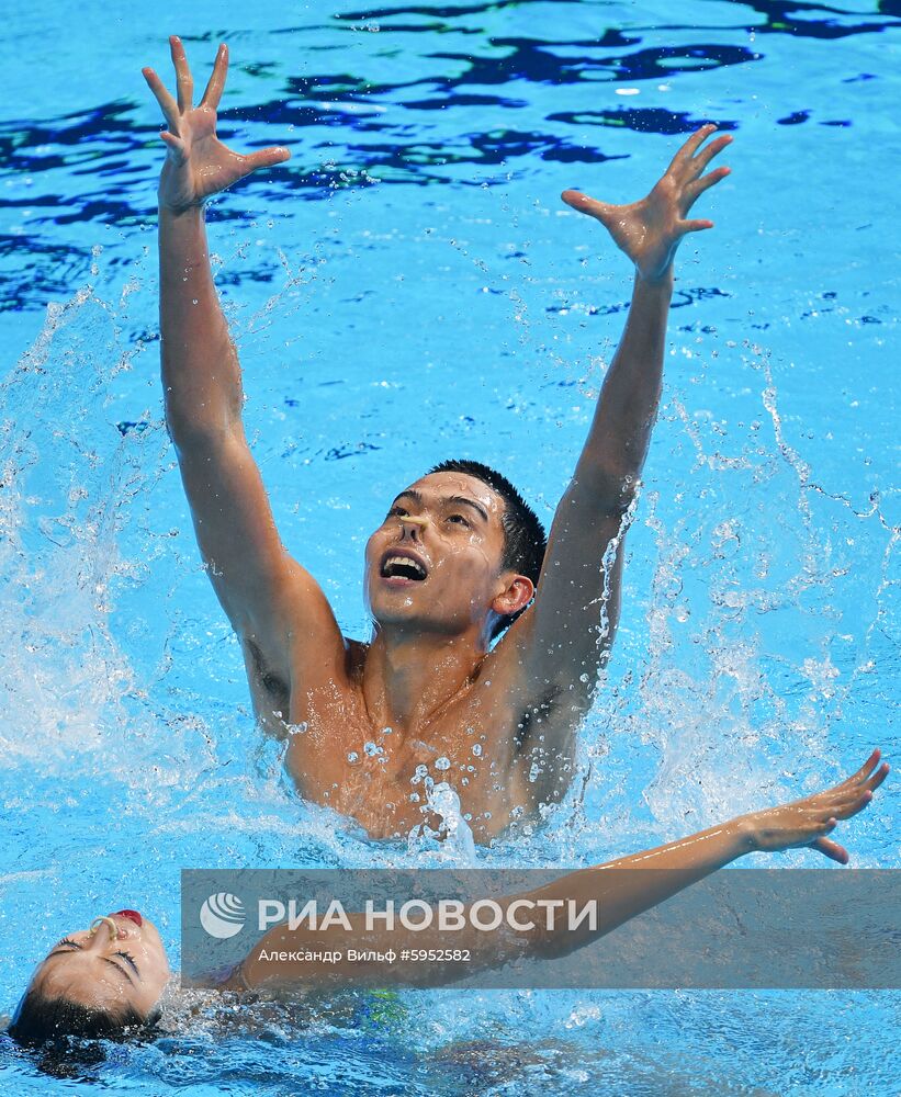 Чемпионат мира FINA 2019. Синхронное плавание. Смешанный дуэт. Произвольная программа