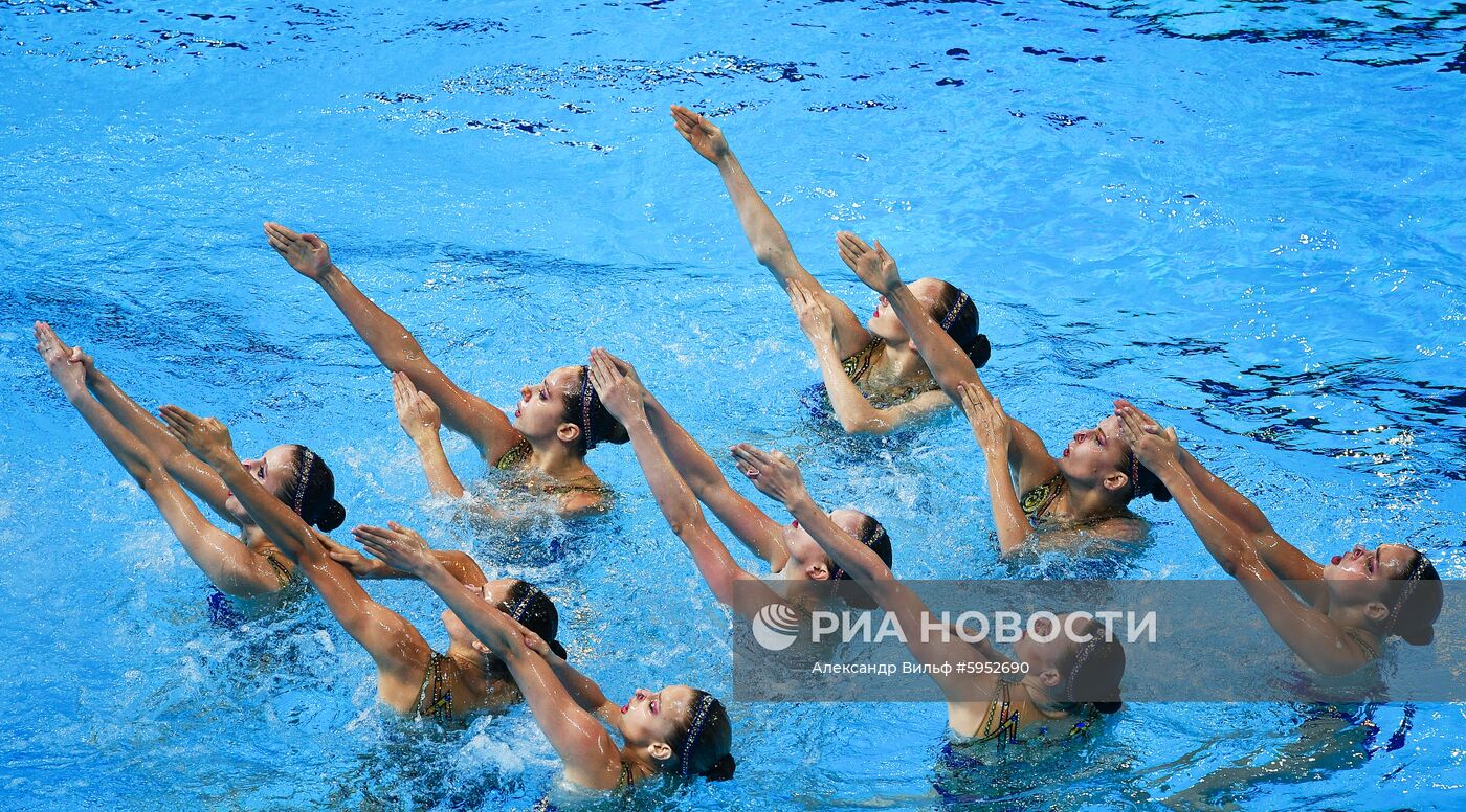Чемпионат мира FINA 2019. Синхронное плавание. Комбинация. Произвольная программа