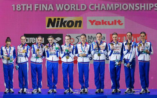 Чемпионат мира FINA 2019. Синхронное плавание. Комбинация. Произвольная программа