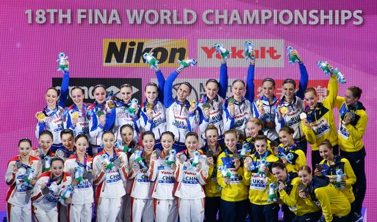 Чемпионат мира FINA 2019. Синхронное плавание. Комбинация. Произвольная программа