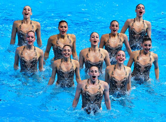 Чемпионат мира FINA 2019. Синхронное плавание. Комбинация. Произвольная программа