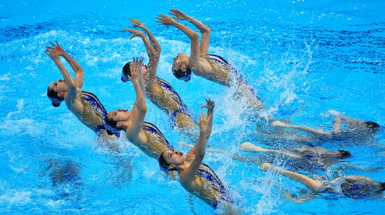 Чемпионат мира FINA 2019. Синхронное плавание. Комбинация. Произвольная программа