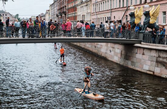 Международный фестиваль серфинга "Фонтанка-SUP"