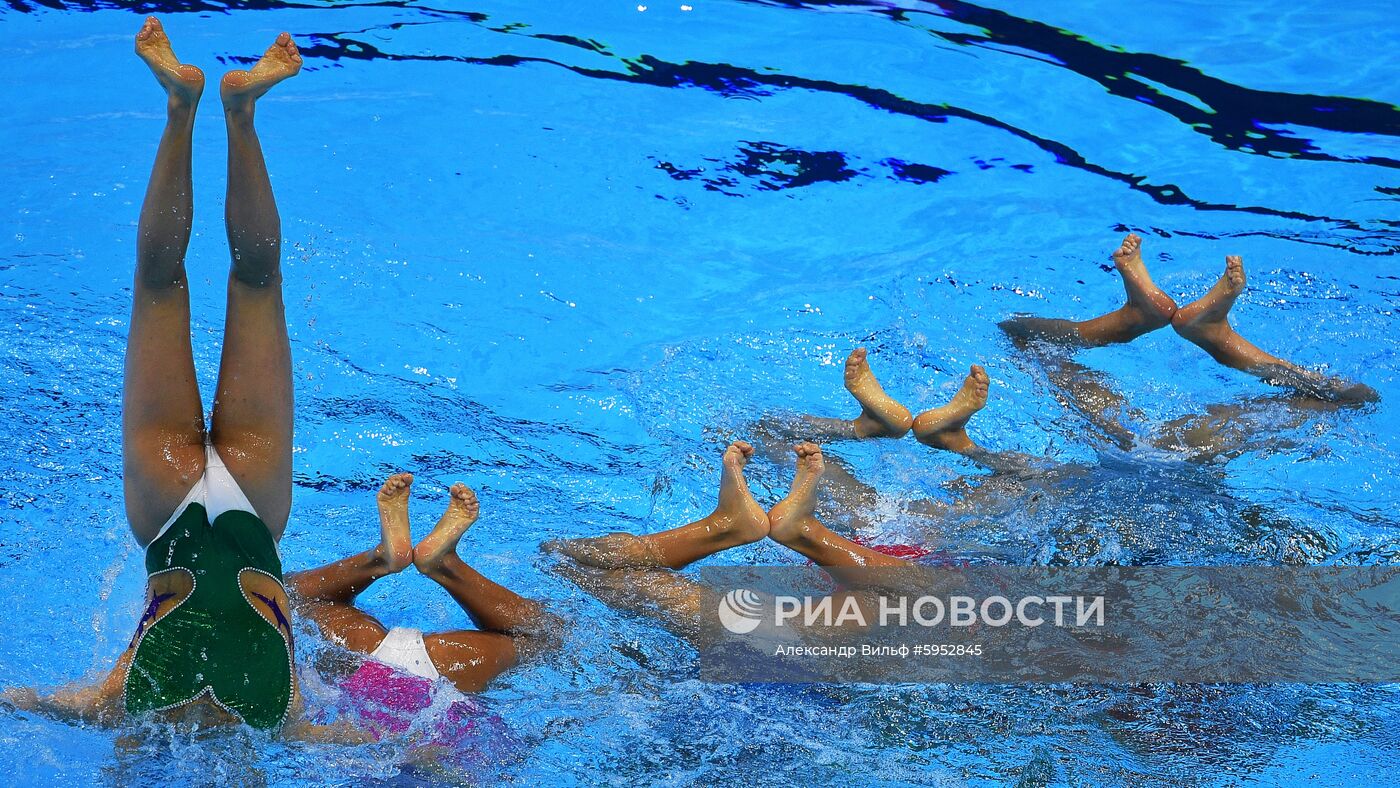 Чемпионат мира FINA 2019. Синхронное плавание. Комбинация. Произвольная программа