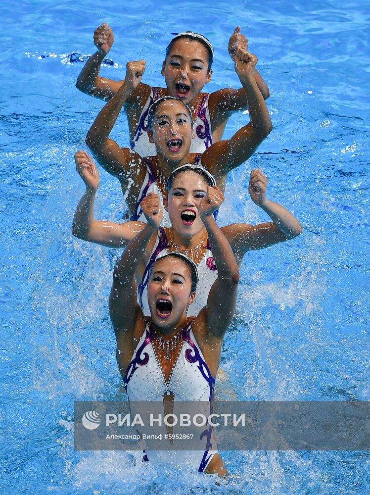 Чемпионат мира FINA 2019. Синхронное плавание. Комбинация. Произвольная программа