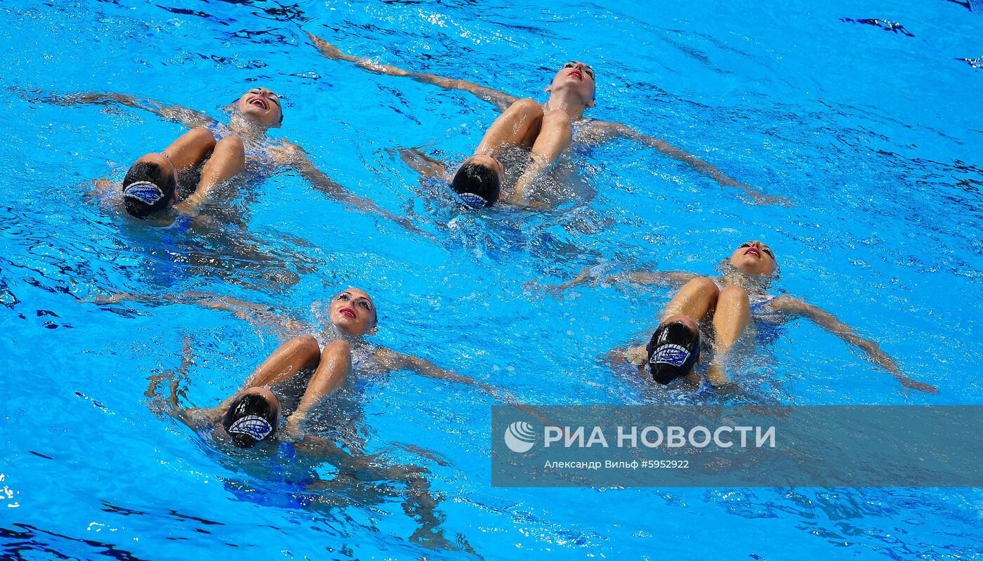 Чемпионат мира FINA 2019. Синхронное плавание. Комбинация. Произвольная программа