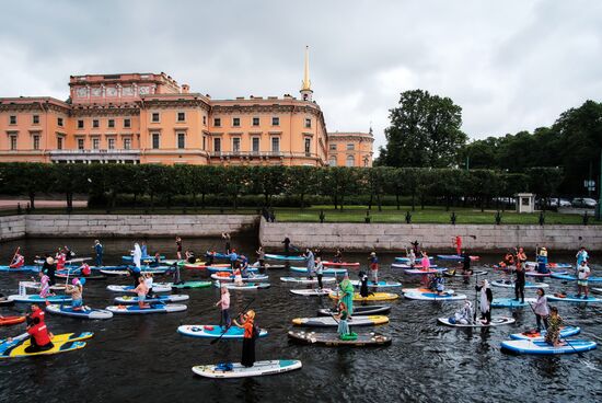 Международный фестиваль серфинга "Фонтанка-SUP"