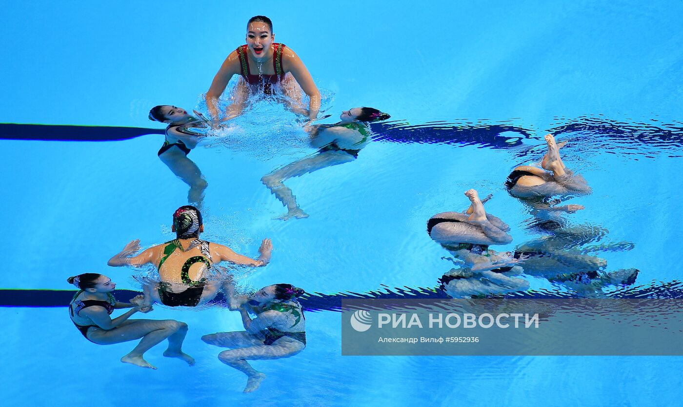 Чемпионат мира FINA 2019. Синхронное плавание. Комбинация. Произвольная программа