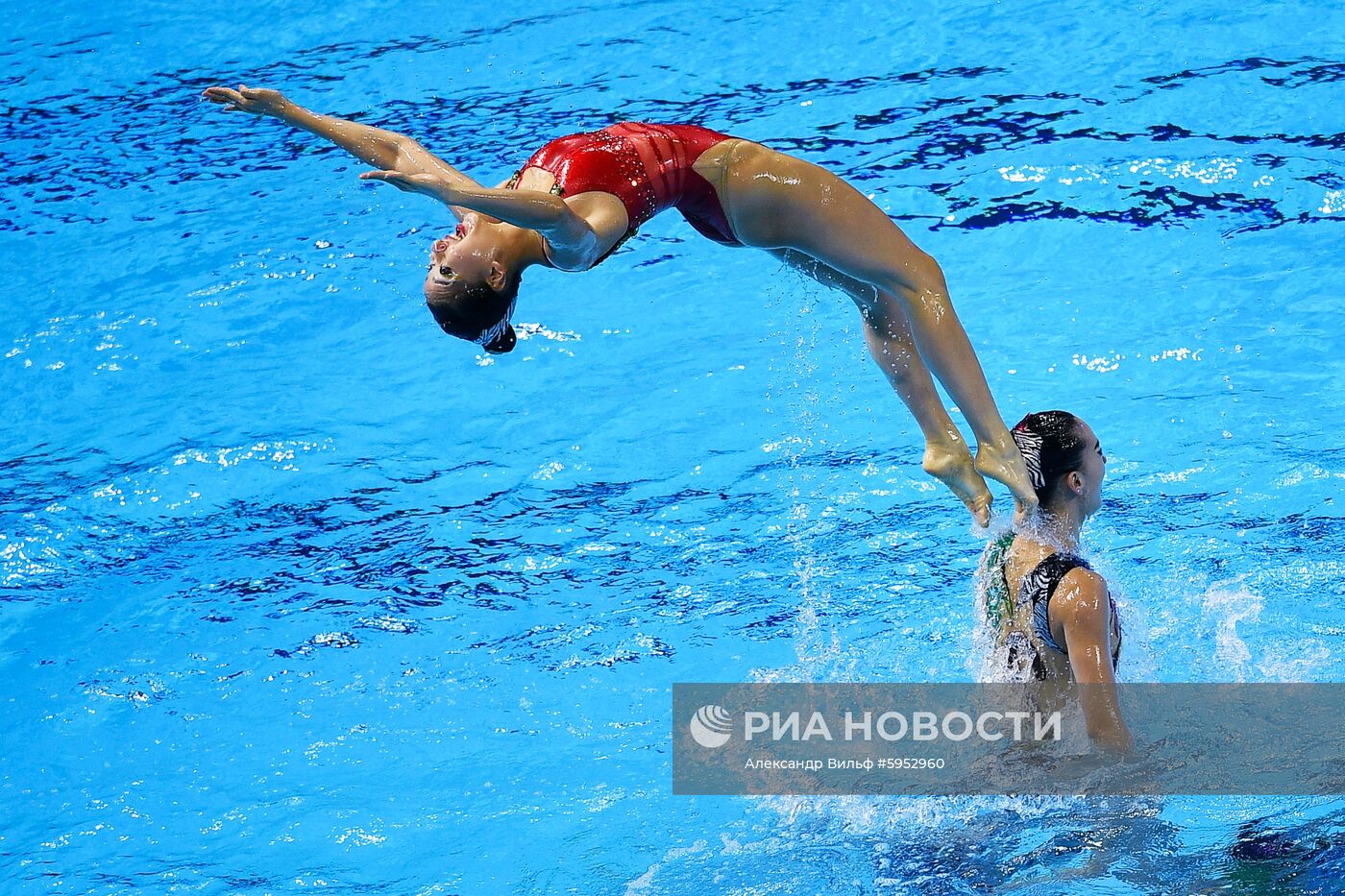 Чемпионат мира FINA 2019. Синхронное плавание. Комбинация. Произвольная программа