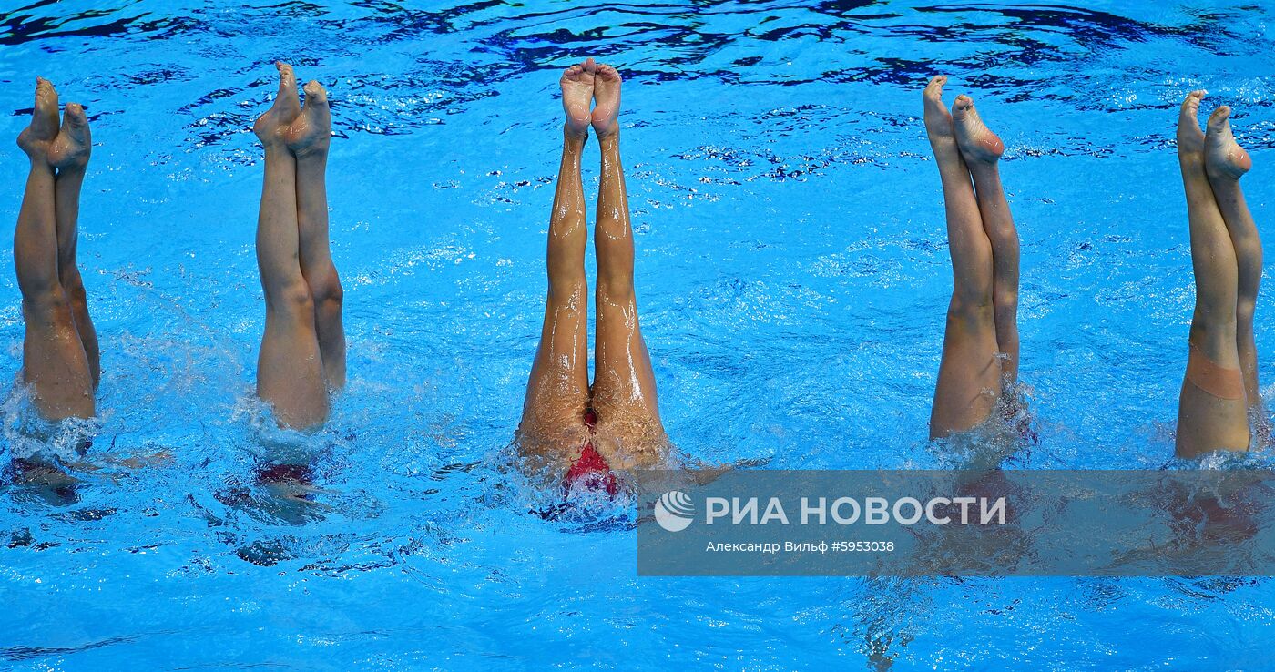 Чемпионат мира FINA 2019. Синхронное плавание. Комбинация. Произвольная программа