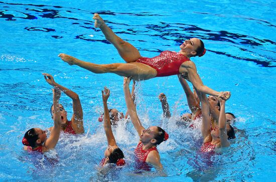 Чемпионат мира FINA 2019. Синхронное плавание. Комбинация. Произвольная программа
