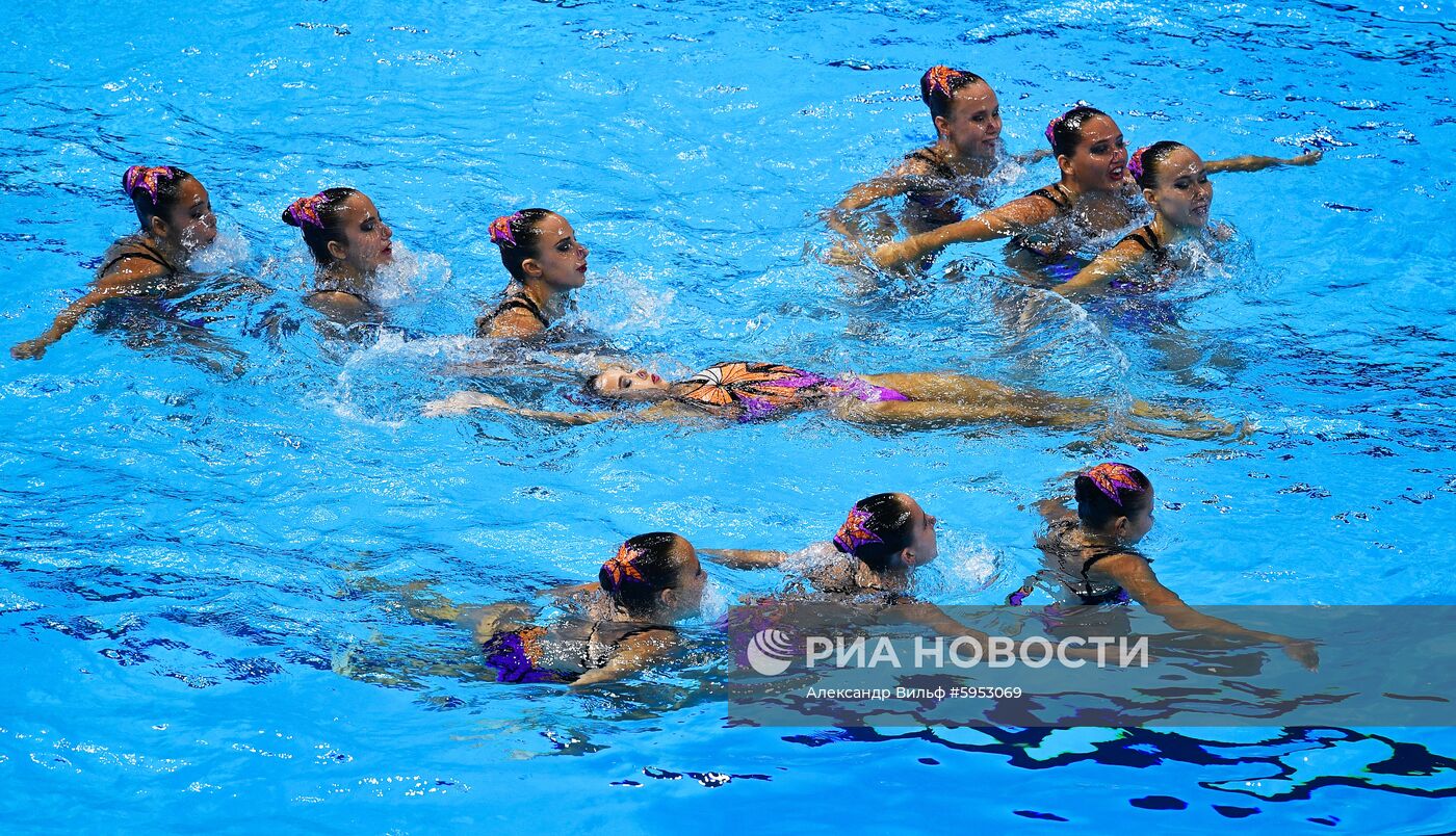 Чемпионат мира FINA 2019. Синхронное плавание. Комбинация. Произвольная программа