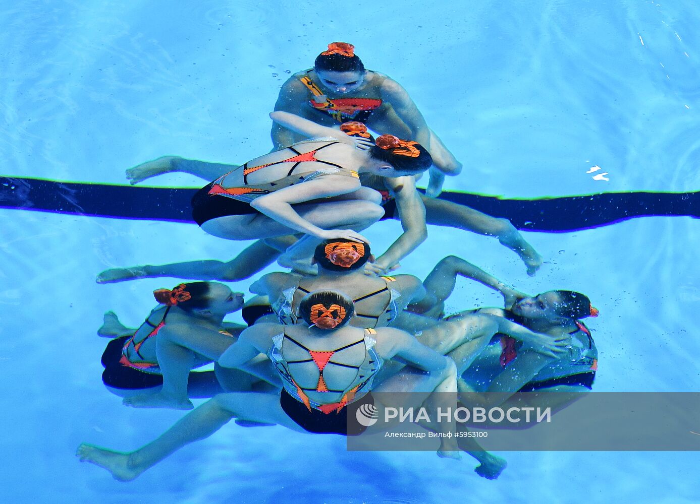 Чемпионат мира FINA 2019. Синхронное плавание. Комбинация. Произвольная программа