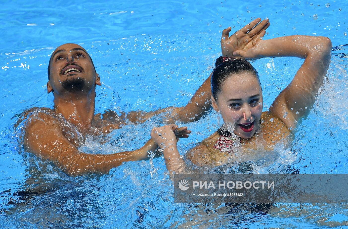 Чемпионат мира FINA 2019. Синхронное плавание. Смешанный дуэт. Произвольная программа