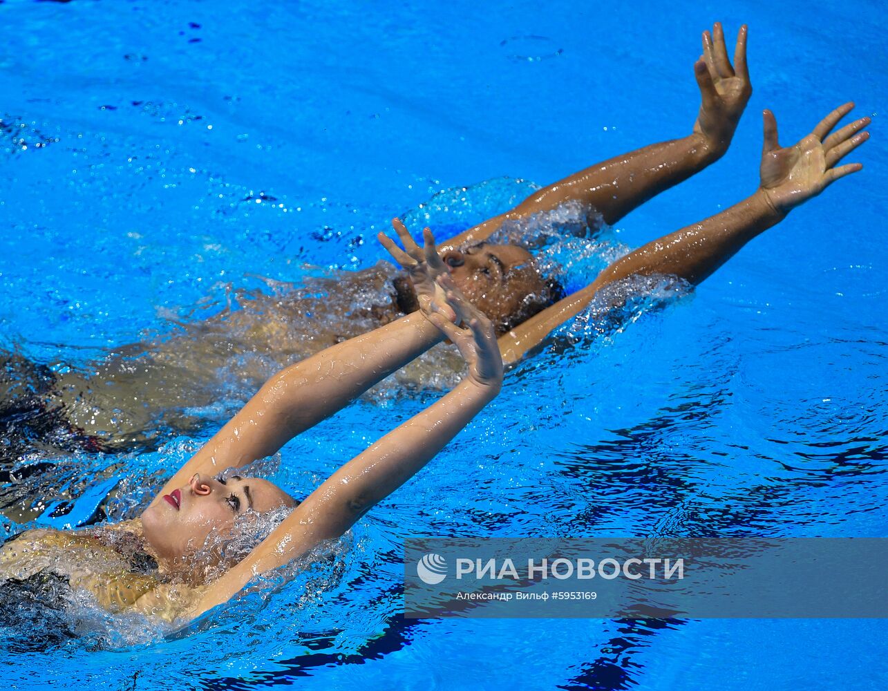 Чемпионат мира FINA 2019. Синхронное плавание. Смешанный дуэт. Произвольная программа