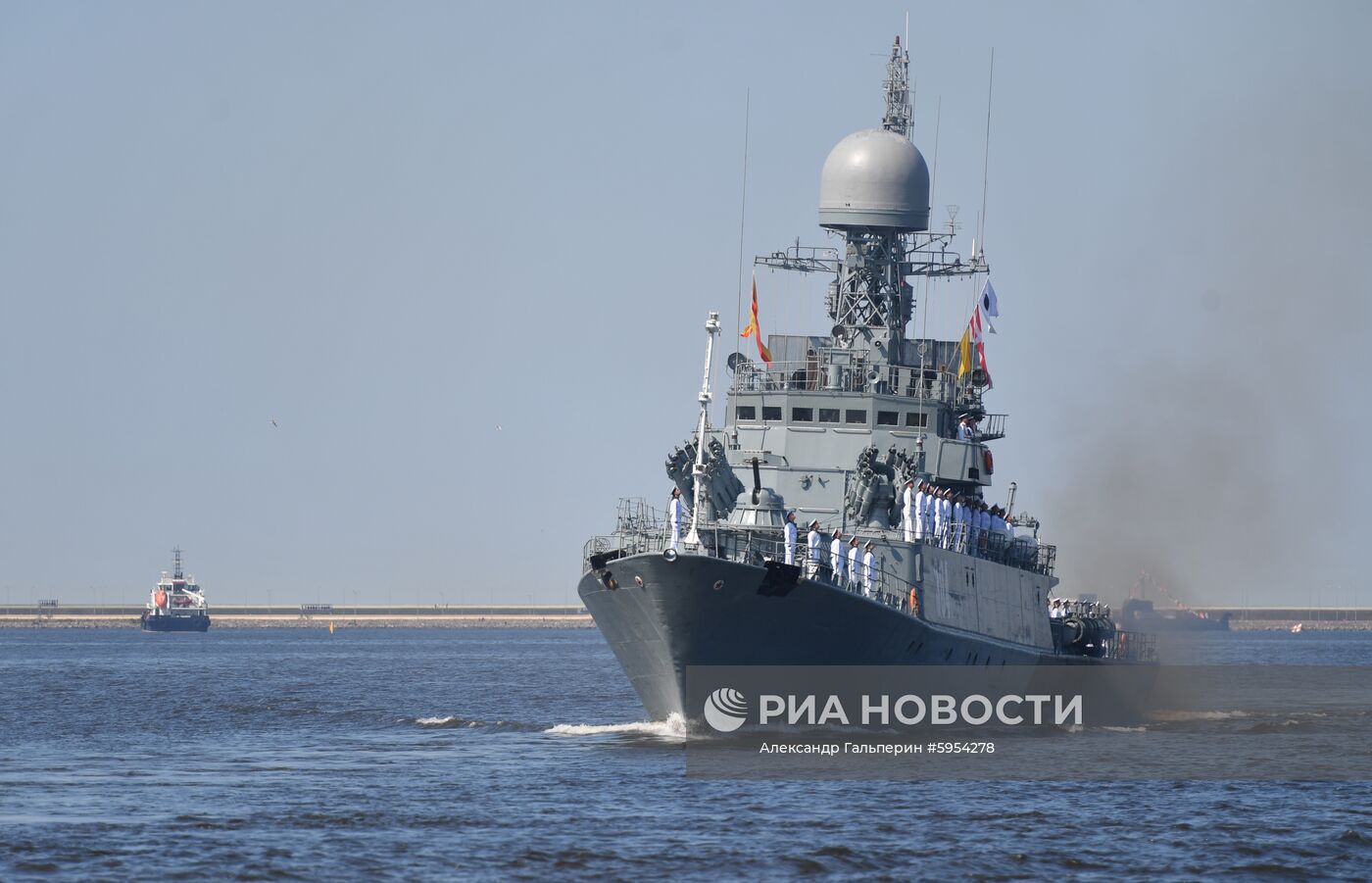 Репетиция парада в честь Дня ВМФ России