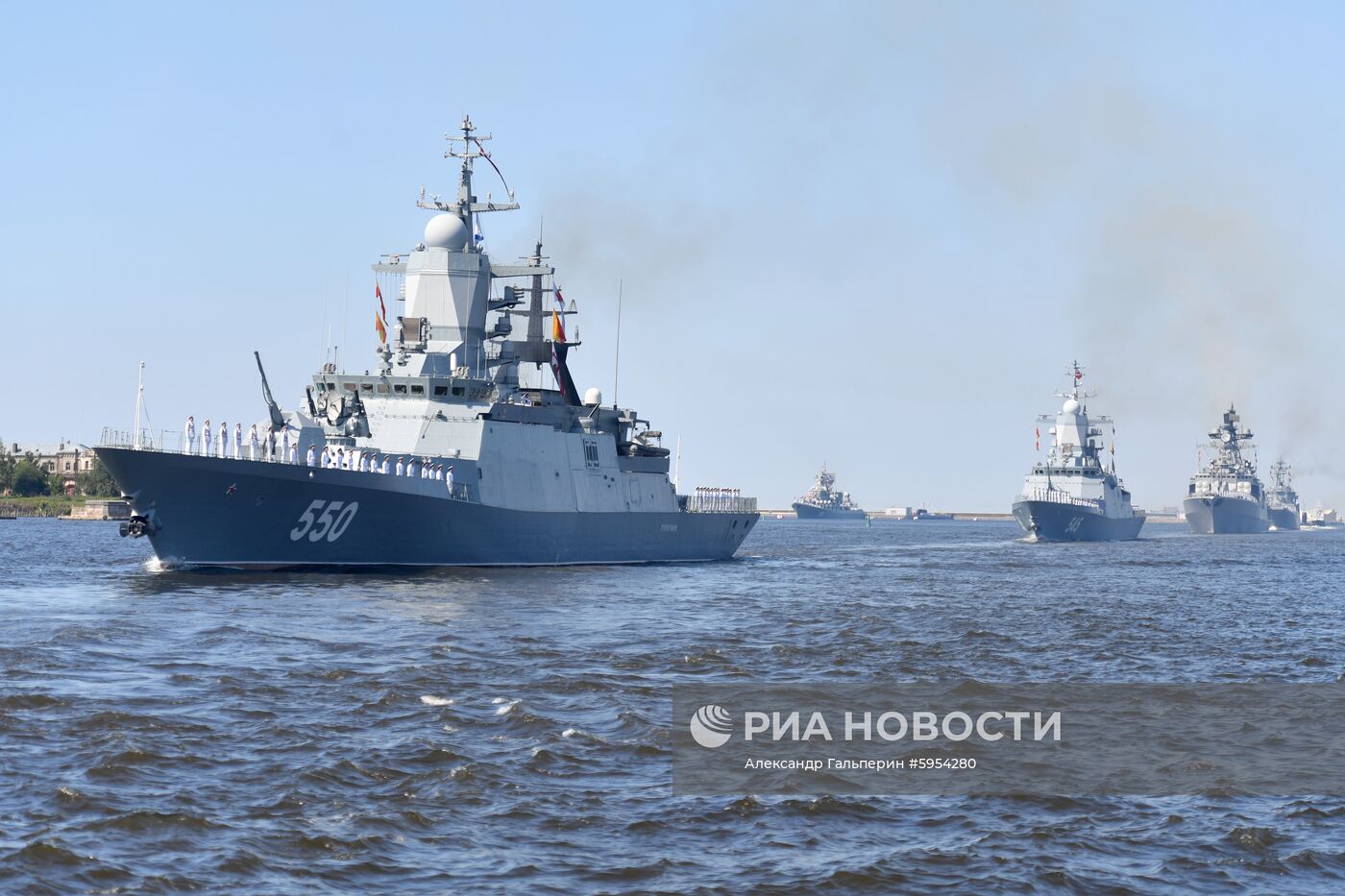 Репетиция парада в честь Дня ВМФ России