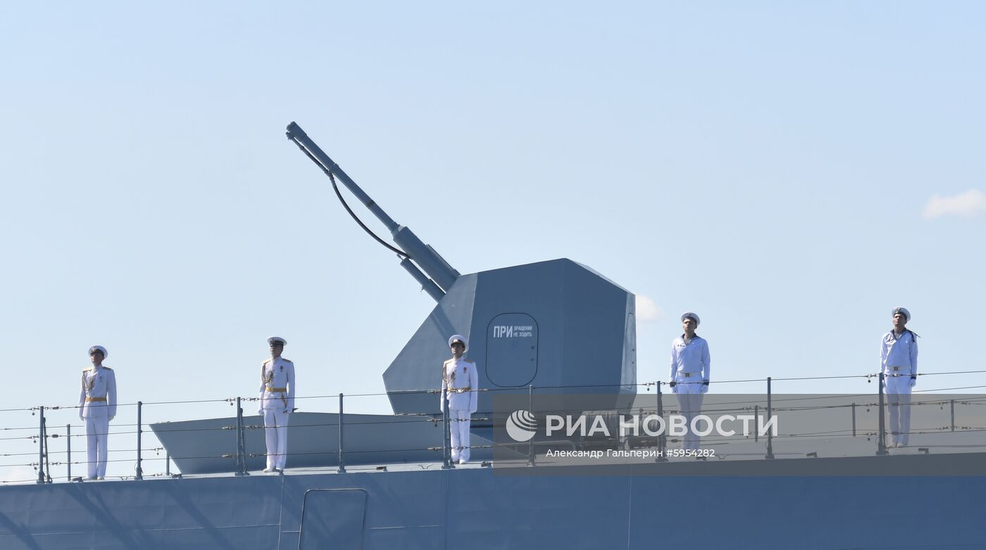 Репетиция парада в честь Дня ВМФ России