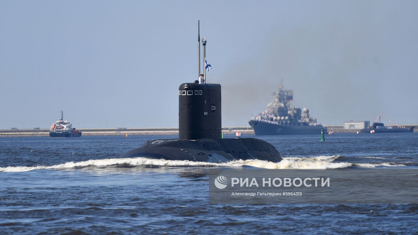 Репетиция парада в честь Дня ВМФ России