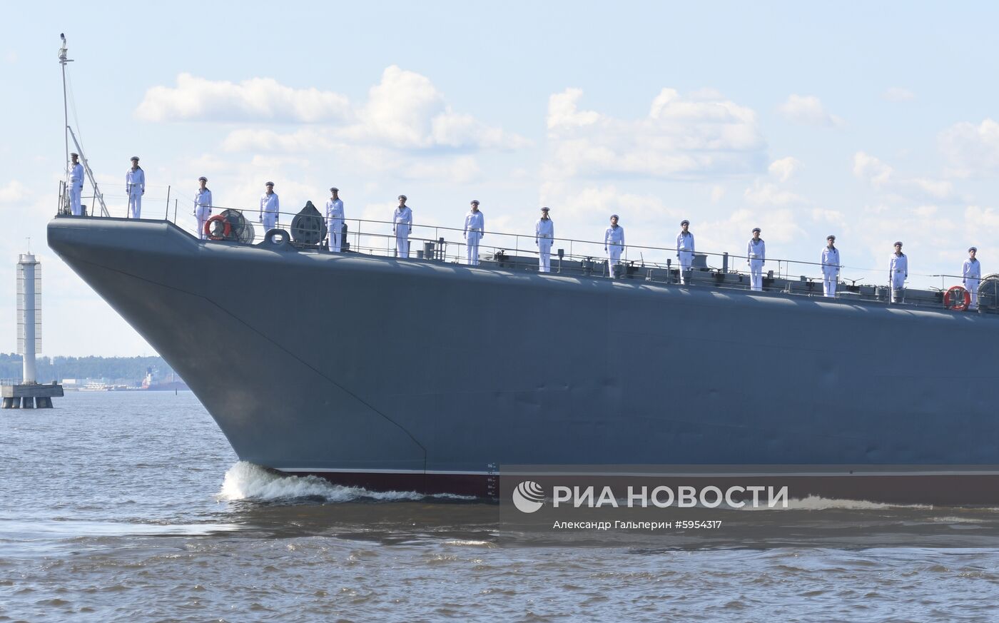 Репетиция парада в честь Дня ВМФ России