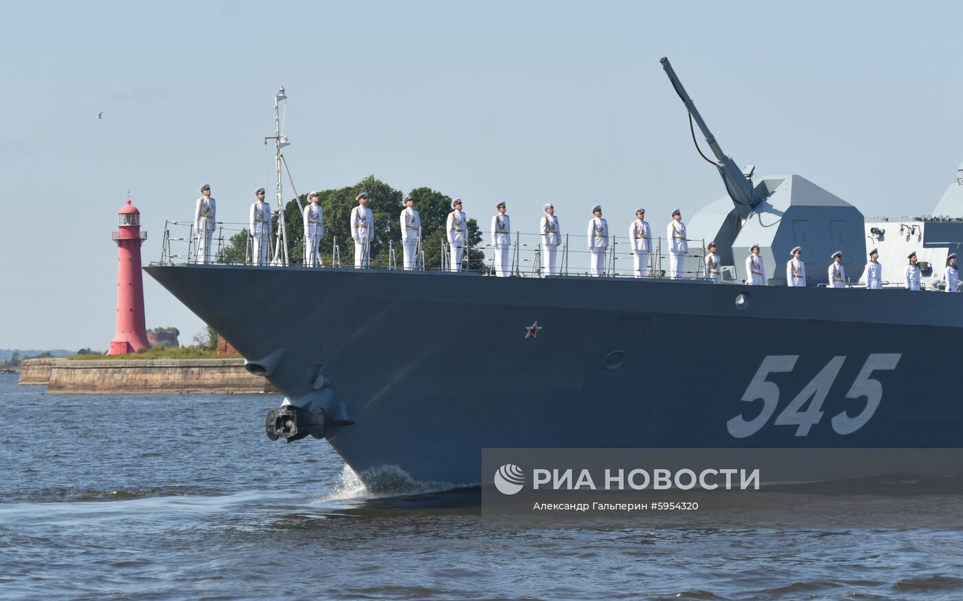 Репетиция парада в честь Дня ВМФ России