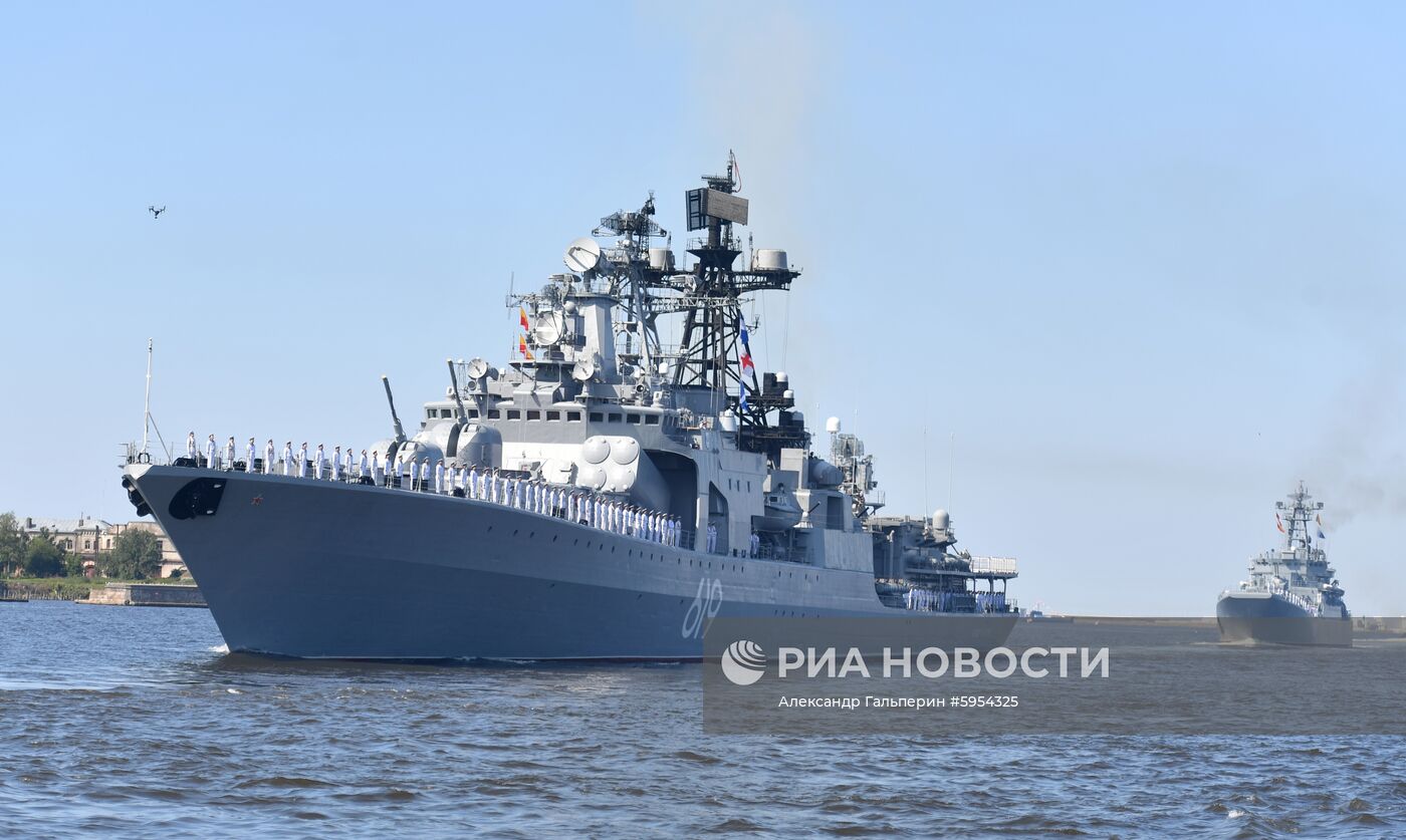 Репетиция парада в честь Дня ВМФ России