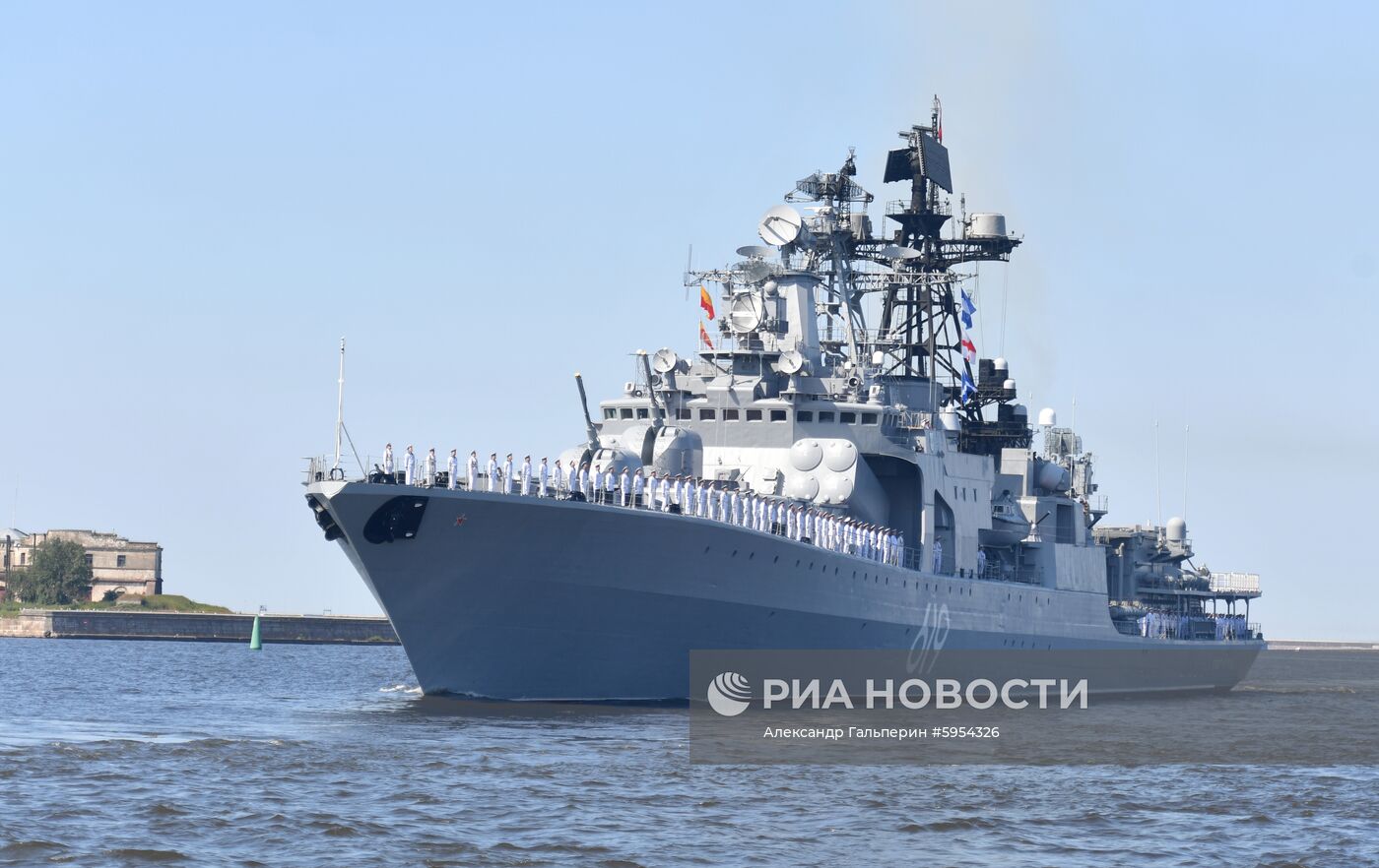 Репетиция парада в честь Дня ВМФ России