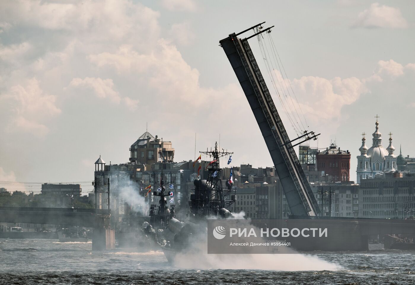 Репетиция парада в честь Дня ВМФ России 