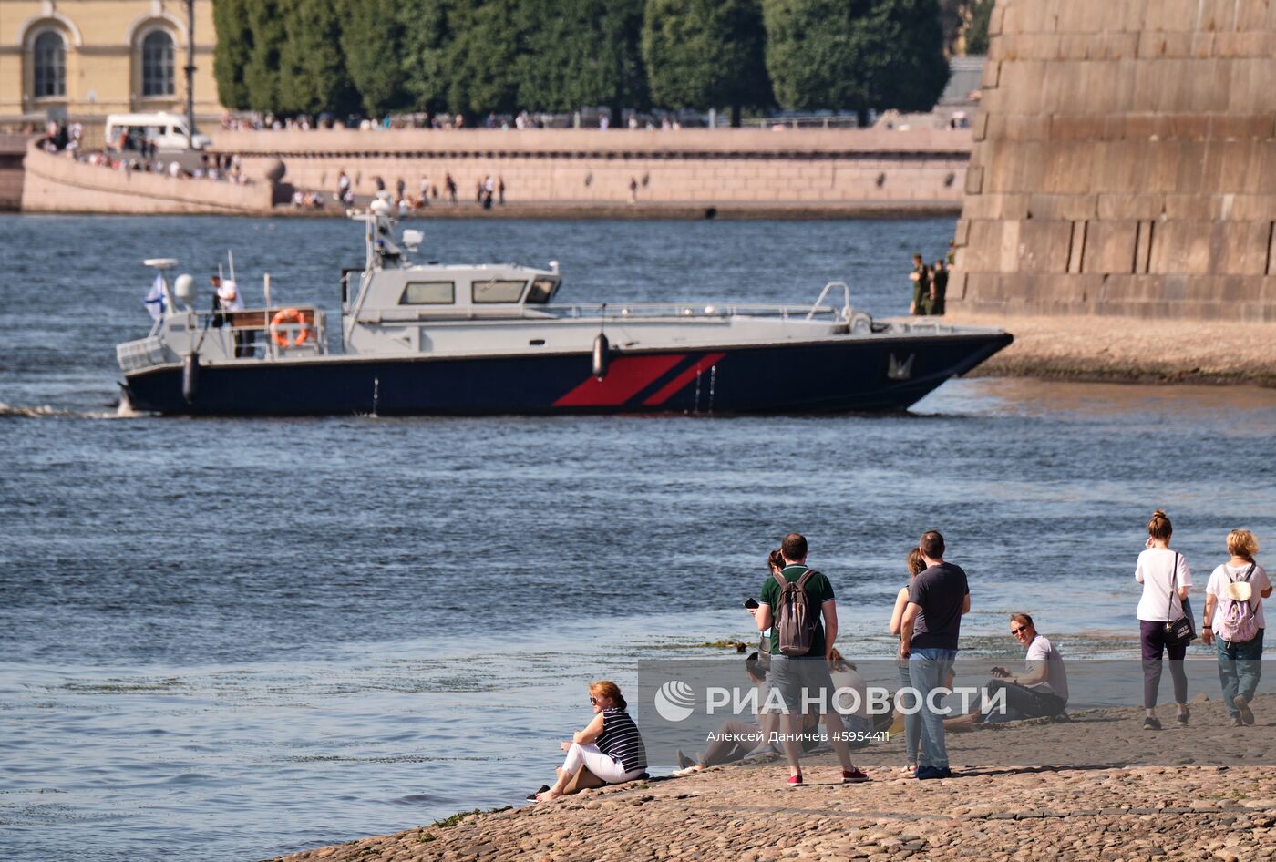Репетиция парада в честь Дня ВМФ России