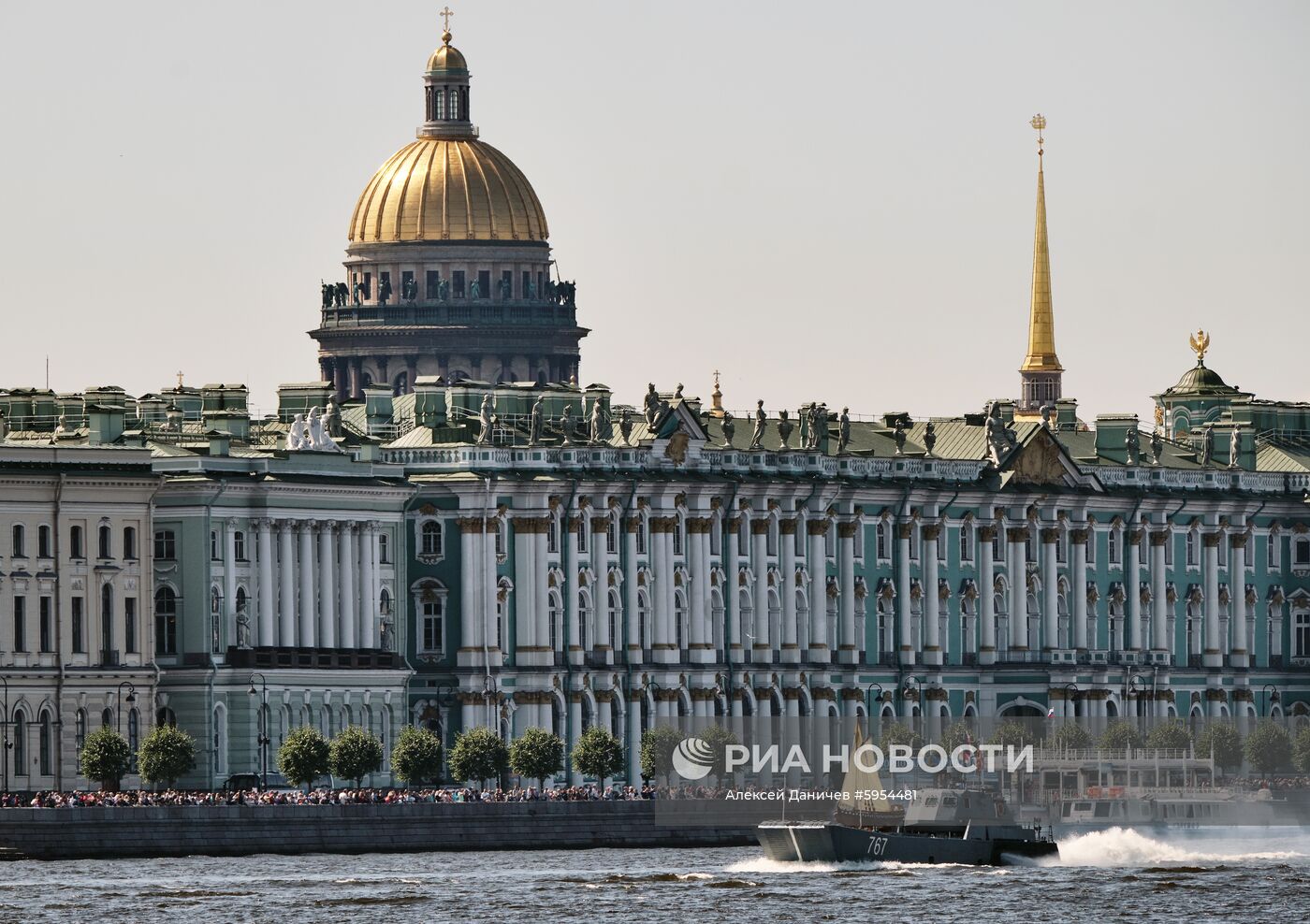 Репетиция парада в честь Дня ВМФ России