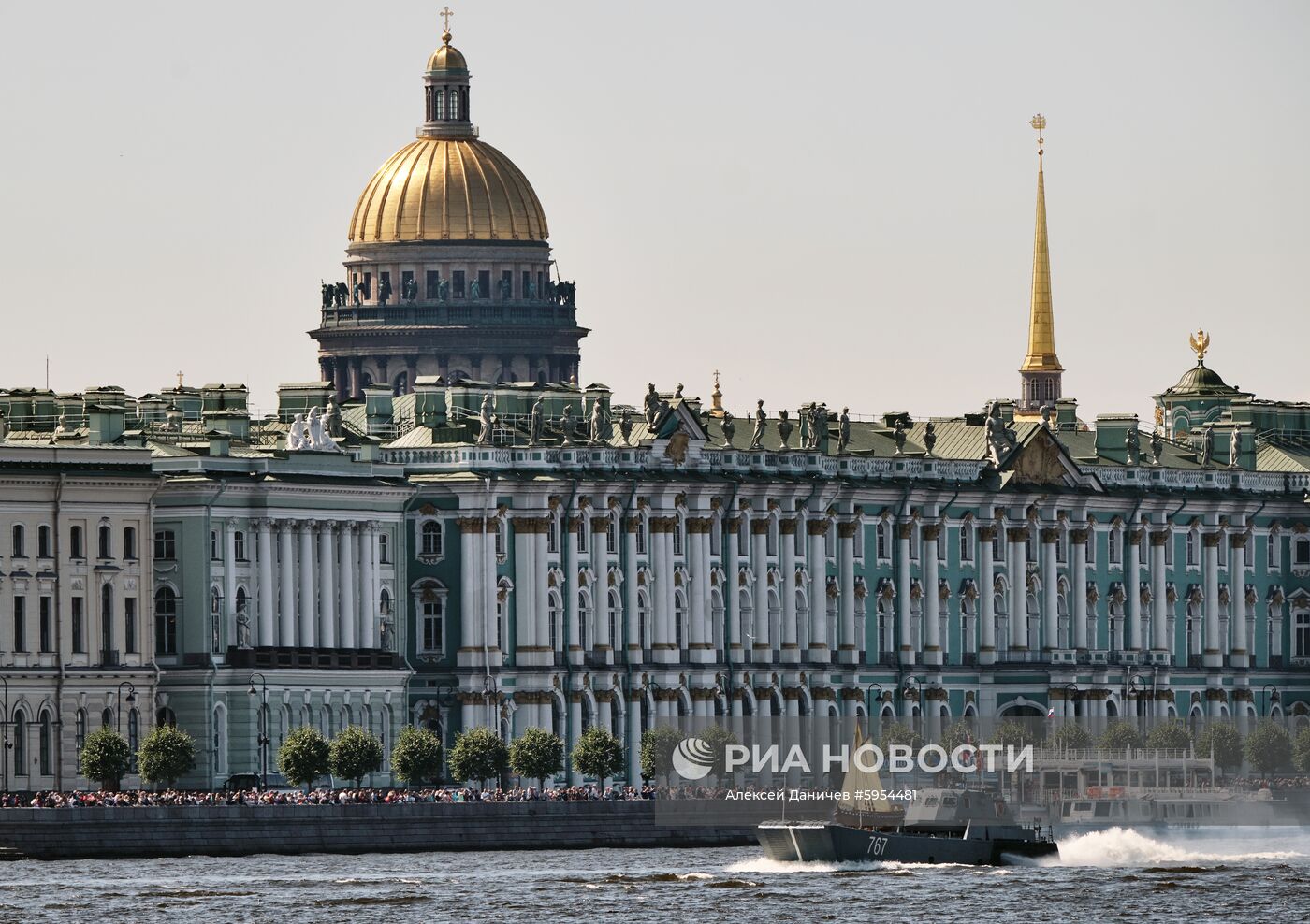 Репетиция парада в честь Дня ВМФ России 