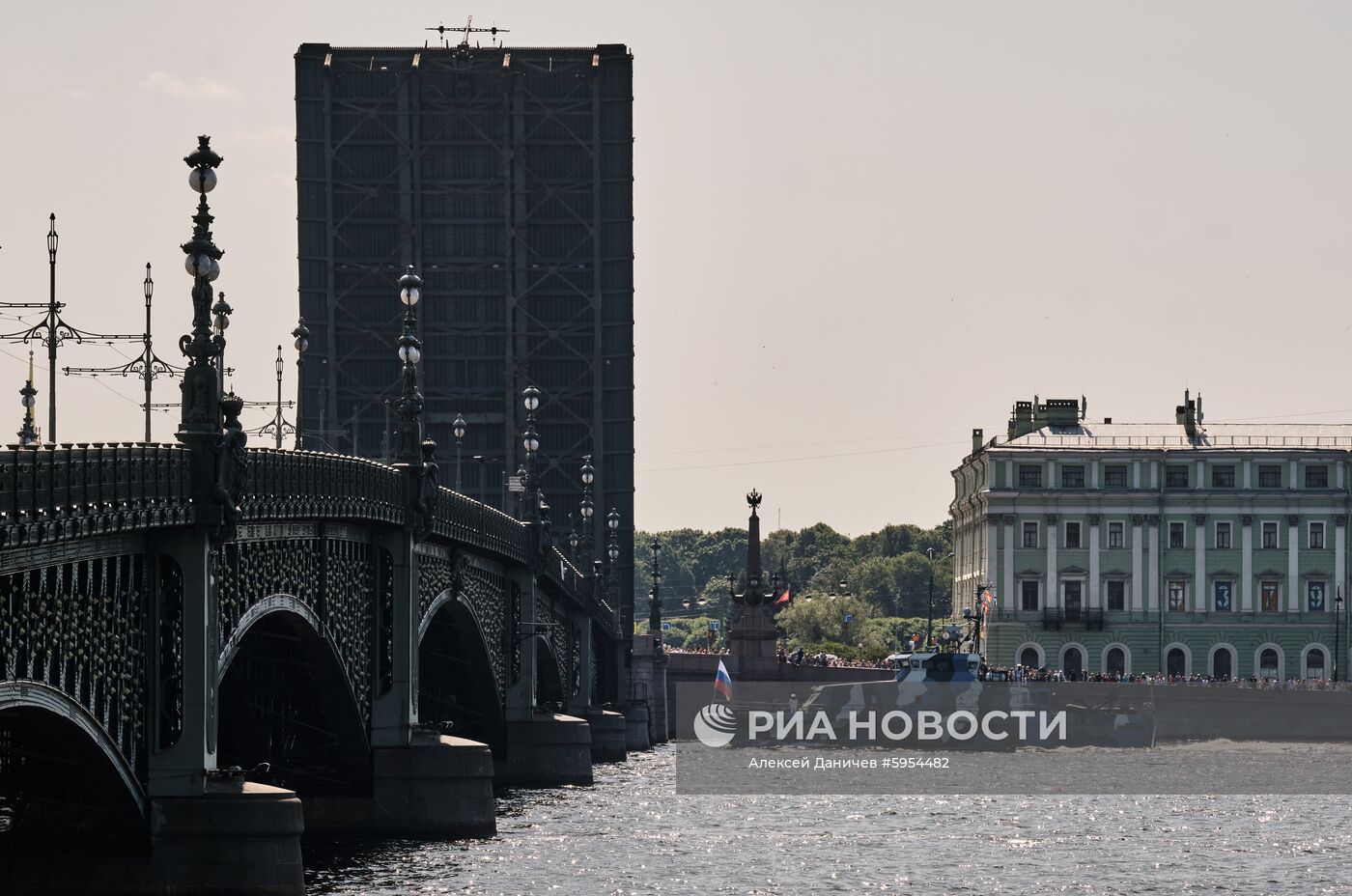 Репетиция парада в честь Дня ВМФ России