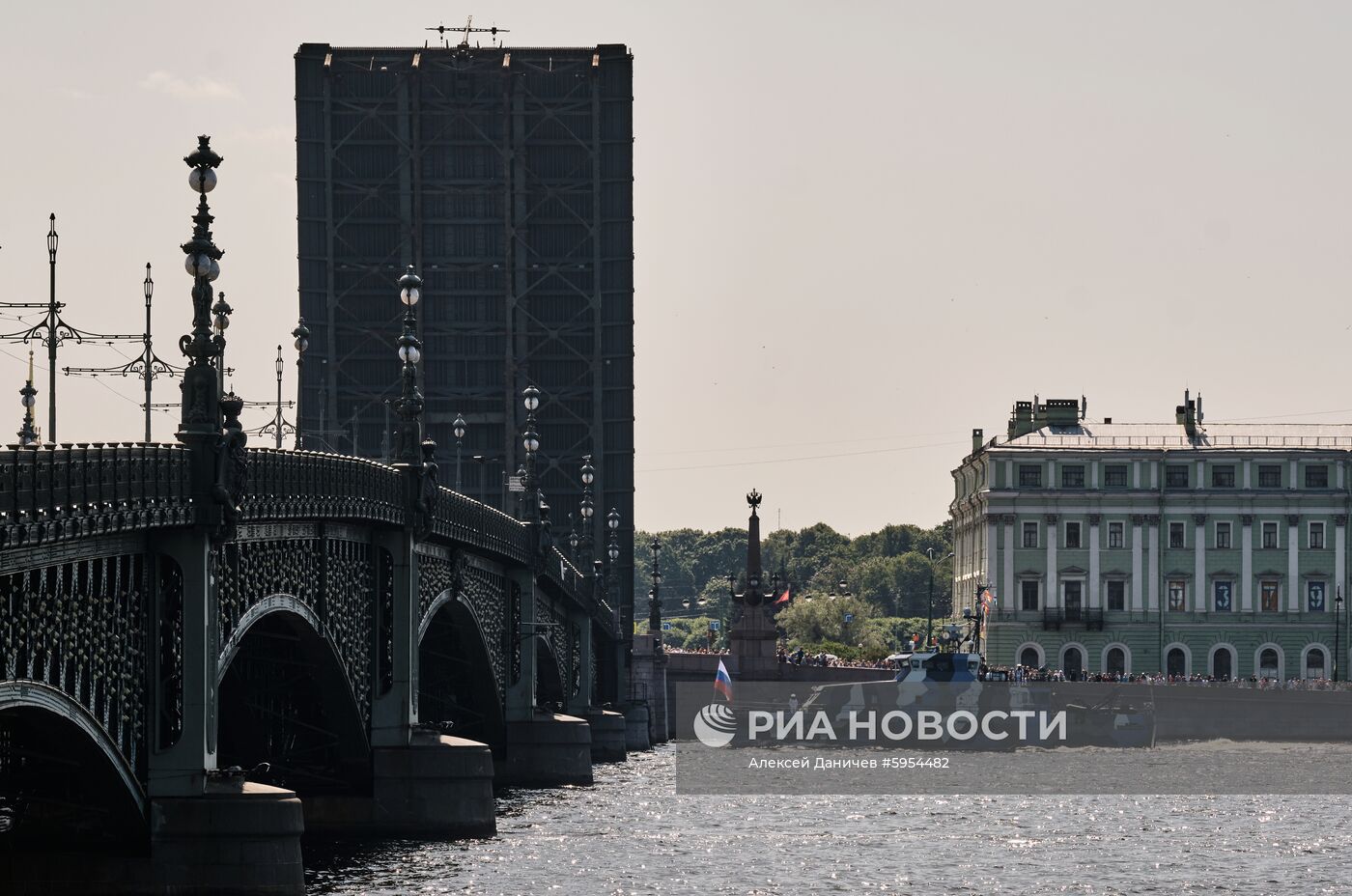 Репетиция парада в честь Дня ВМФ России 