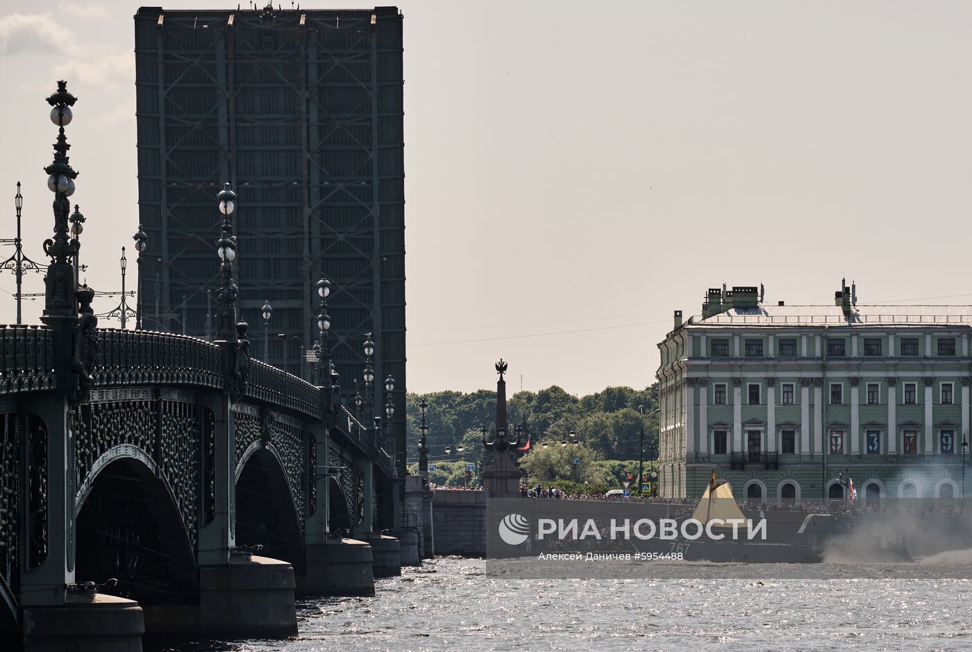 Репетиция парада в честь Дня ВМФ России 