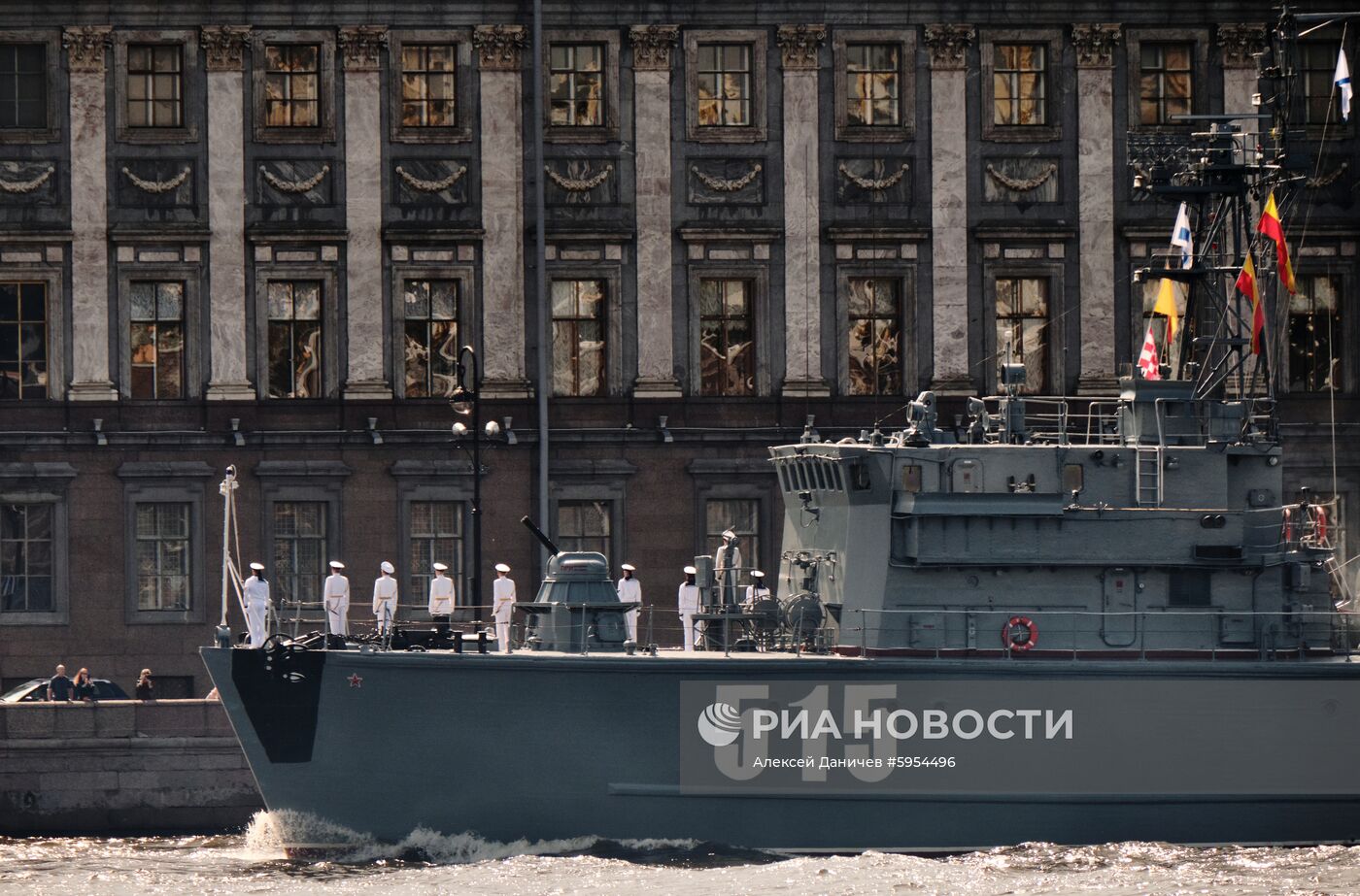 Репетиция парада в честь Дня ВМФ России