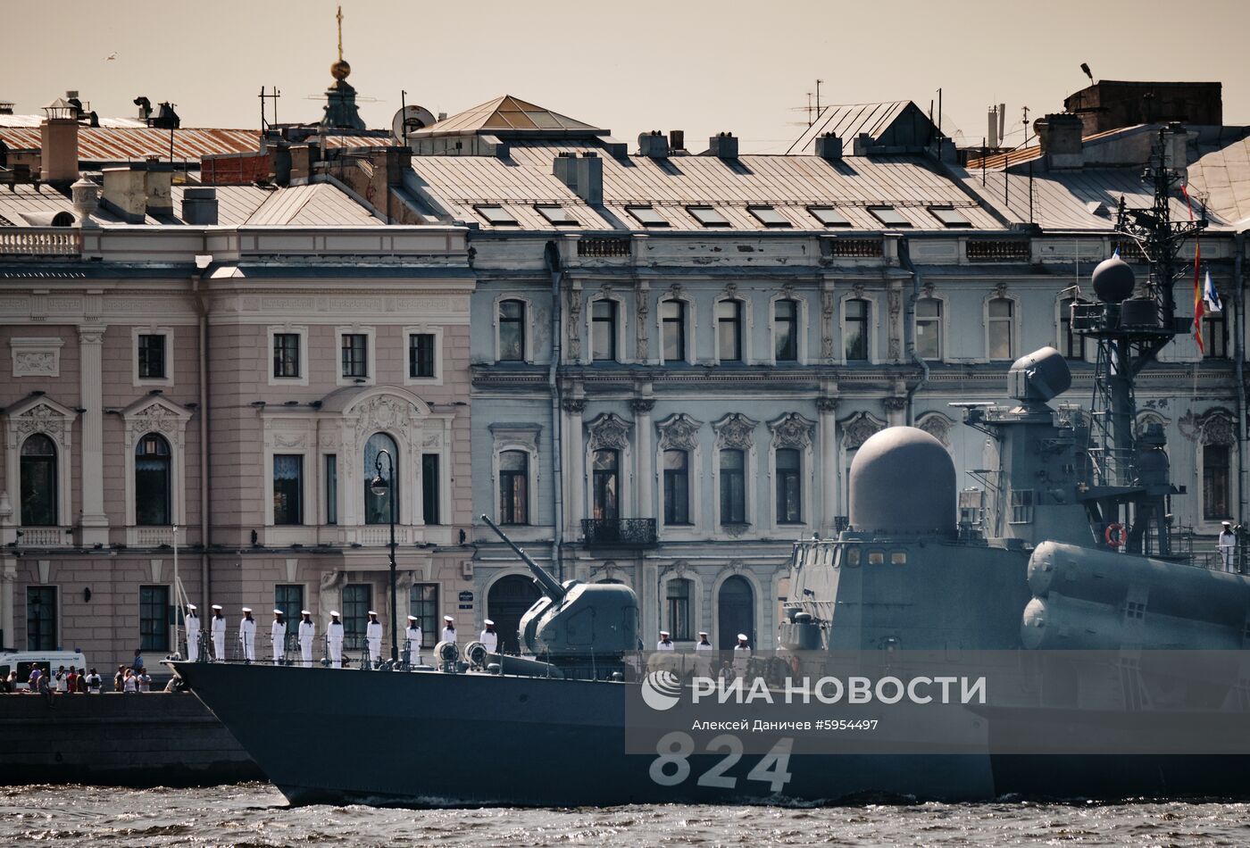 Репетиция парада в честь Дня ВМФ России