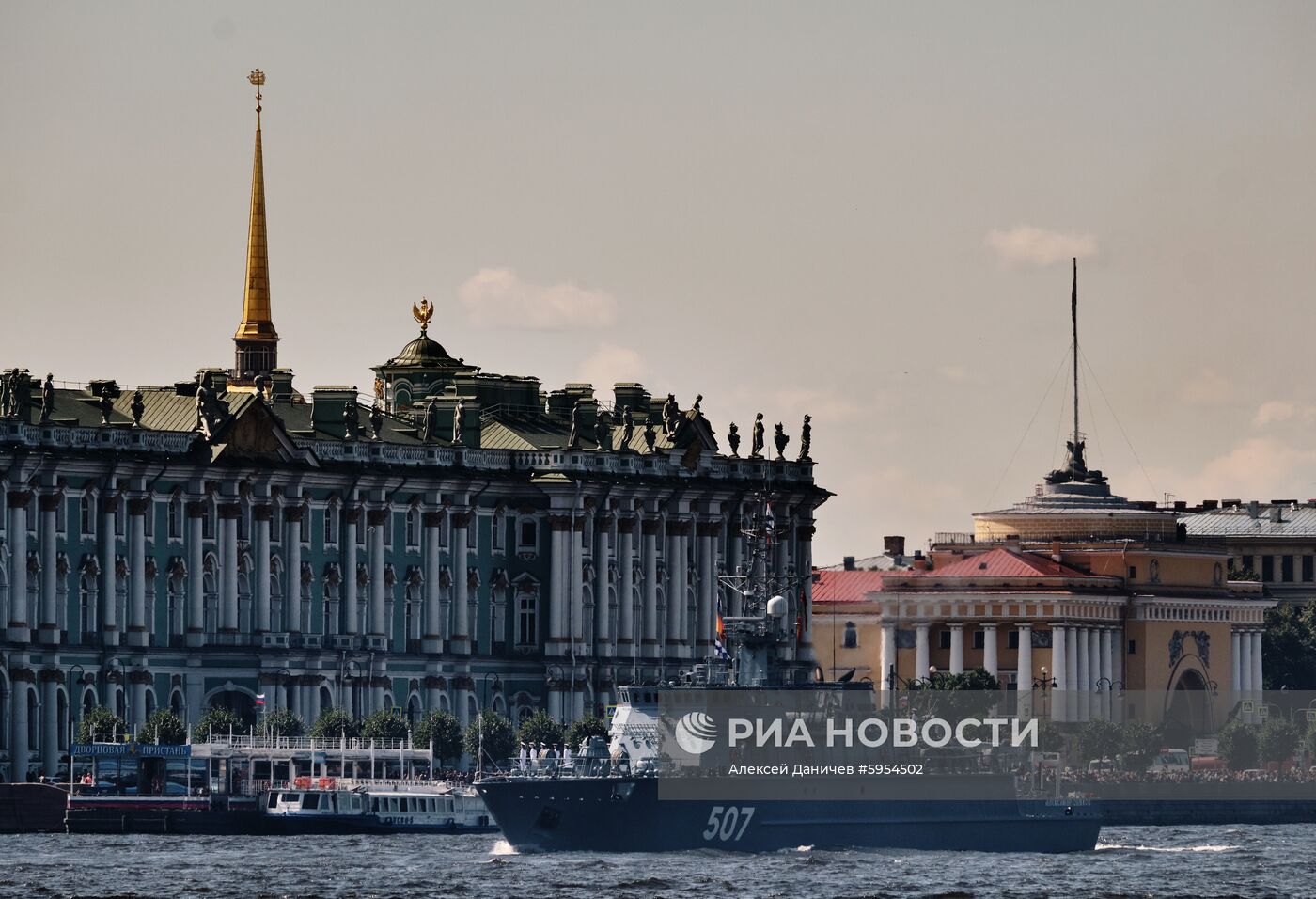 Репетиция парада в честь Дня ВМФ России