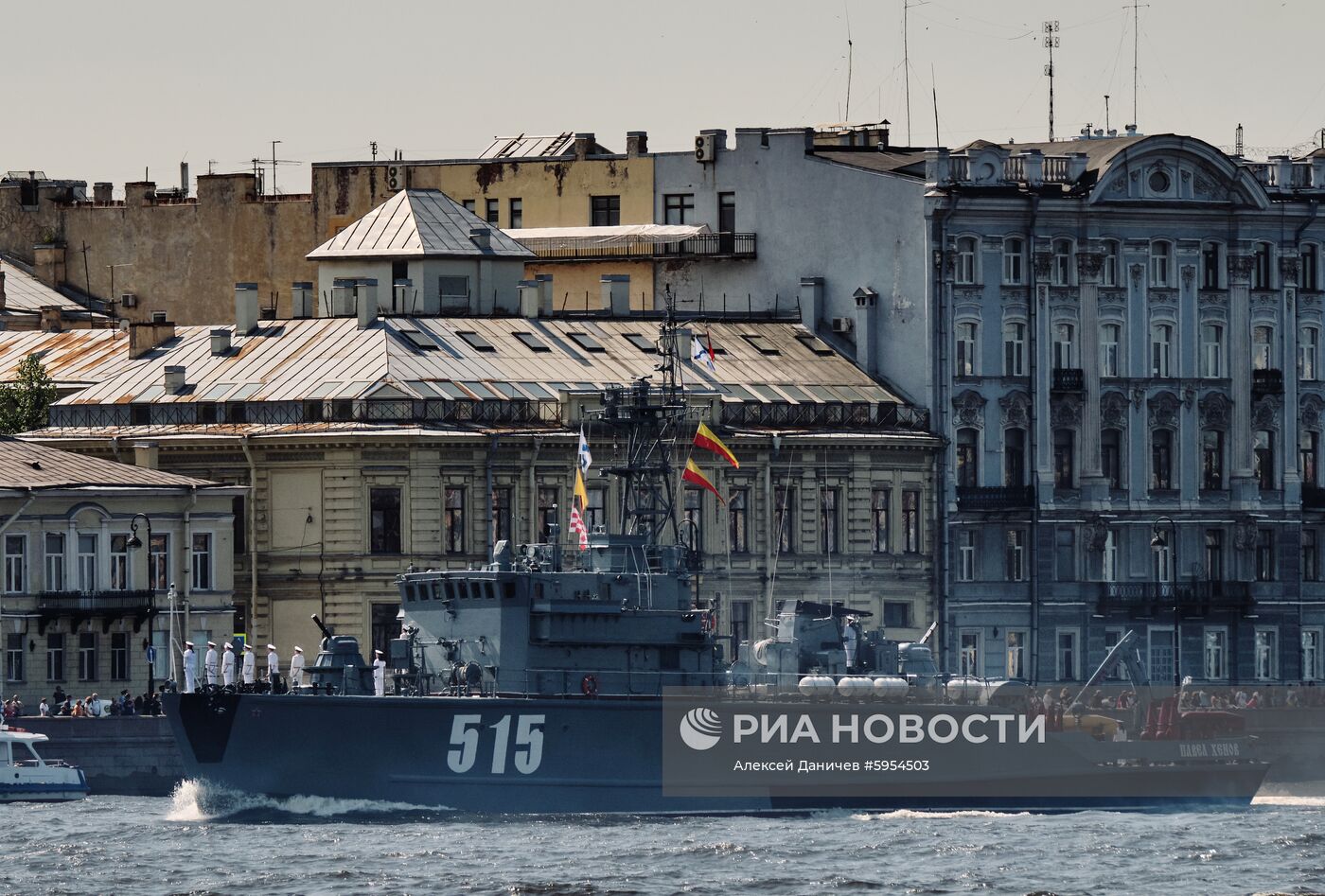 Репетиция парада в честь Дня ВМФ России