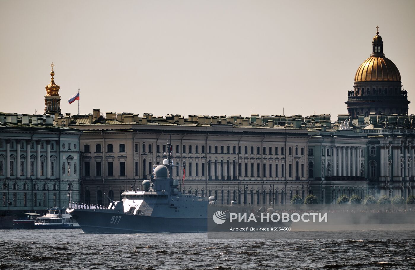 Репетиция парада в честь Дня ВМФ России