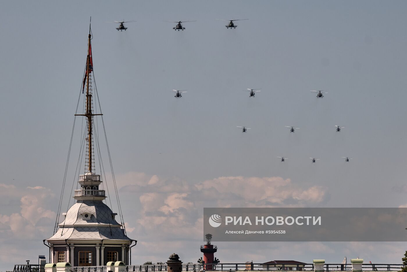 Репетиция парада в честь Дня ВМФ России